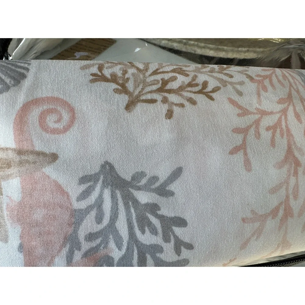 NWT Modern Southern Home - Sea and Sand Coral Microfiber Bed Sheet Set size King